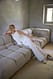 Off White Anglaise gerade geschnittene Hose