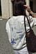 Off White Oversize-Sweatshirt mit Aufdruck