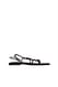 Black/Silver Flache Slippers