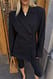 Black Blazer mit taillierter Taille
