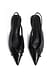Black Slingback-Ballerinas mit Schleifendetail