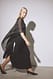 Black Chiffon-Cape-Kleid