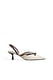 Black/White Kitten-Heels mit Kontrastriemen