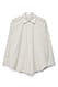Yellow Stripe Baumwoll-Schleifen-Detail-Shirt