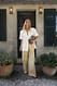 Off White Stripe gestreifte Baumwollhose