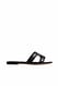 Black Flache Schuhe mit Cut-Out