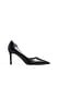 Black Stiletto-Pumps mit Cut-Out