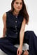 Dark Blue Top aus Denim