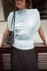 Light Blue Jersey-Oberteil mit Drapierung