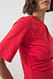Red drapiertes T-Shirt