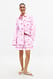 Pink Stripe weite Shorts mit Stickereidetail