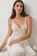 Offwhite Body aus Spitze mit Wimpernkante