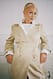 Sand Trenchcoat aus Kunst-Wildleder