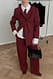 Black Ausgestellte Anzughose mit hoher Taille