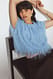 Light Blue Fuzzy Top