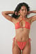 Offwhite Bikini-Höschen mit Raffung