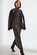 Brown Neckholder-Kleid mit Strasssteinen