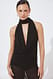 Dot Print Neckholder-Schal-Top