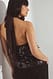 Brown Neckholder-Top mit Pailletten