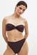 Brown high waist Bikini-Höschen