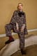 Copper Brown Jaqcuard-Cape-Jacke