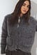Mid Grey Strickjacke aus Alpaka-Mix