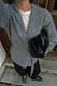 Beige Strick-Cardigan mit Gürtel