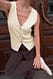 White Strickweste mit Knopfdetail