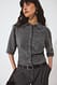Navy Strickjacke mit Kragen