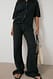 Black gehäkelte Strickhose