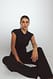 Black Strickhose mit Kordelzug