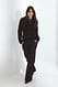 Dark Grey Melange taillierter Strick-Cardigan
