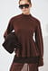 Brown Strickpullover mit umgeschlagenen Ärmeln