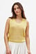 Yellow Lurex-Strickunterhemd