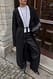 Black Maxi-Strick-Cardigan