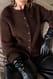 Beige Strick-Cardigan aus Mohairmischung