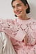 White Strickpullover mit Rundhalsausschnitt