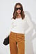 Red Strick-Cardigan mit Rundhalsausschnitt