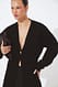 Black skulpturierter Strick-Cardigan