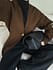 Black skulpturierter Strick-Cardigan
