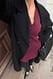 Black skulpturales Minikleid aus Strickstoff