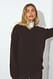 Brown Strickpullover aus Wollmischung mit Nahtdetail