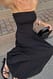 Beige Tube-Maxikleid aus Strickstoff