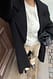 Offwhite Strick-Cardigan aus Wollmischung