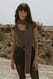 Dark Grey Strickoberteil aus Wolle mit Schaldetail