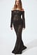 Black Maxikleid aus Spitze