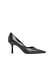 Black Slingback-Pumps mit Schnürdetail