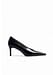 Black Leather Pumps
