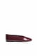 Aubergine Ballerinas aus Leder