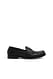 Black Leder-Slipper
